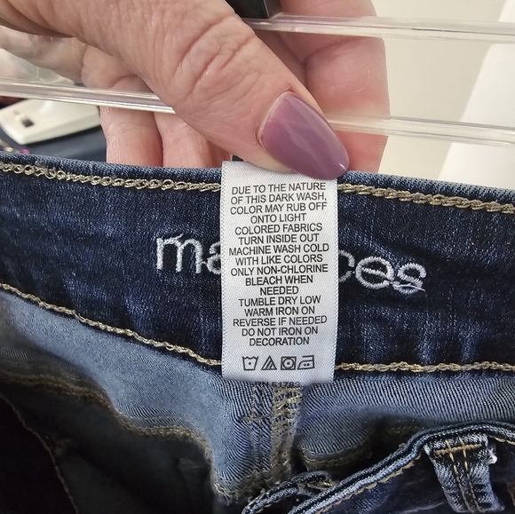 Maurices Blue Skinny Jeans with Mid Rise - Picture 4 of 4